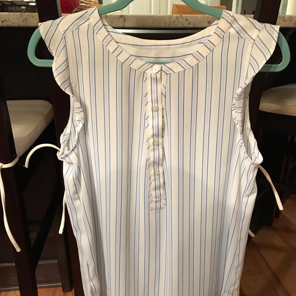 Loft - medium - NWOT - blue striped